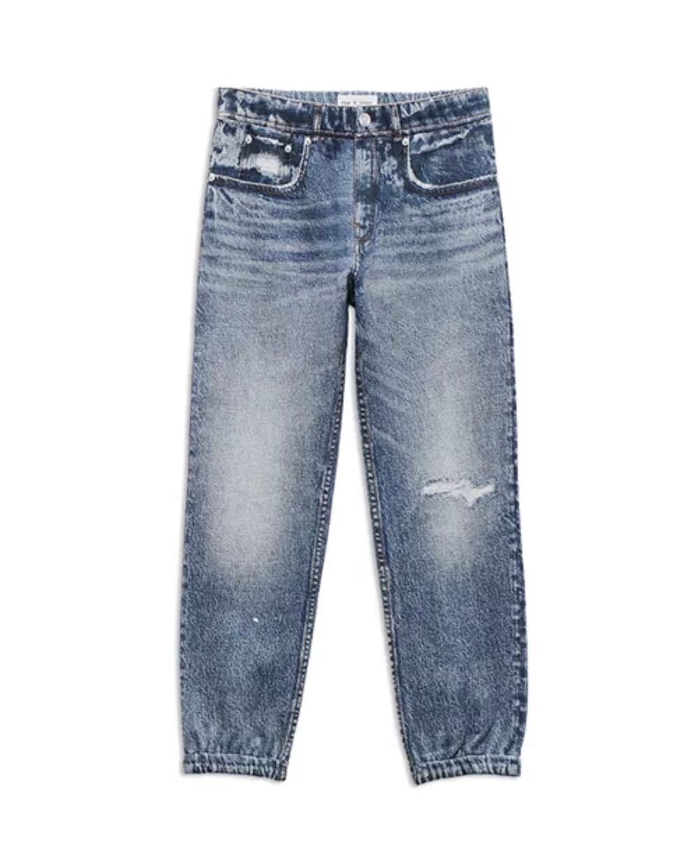 5/6Y Rag & Bone Unisex Mini rb Miramar Jogger Sweatpant Jeans NWT